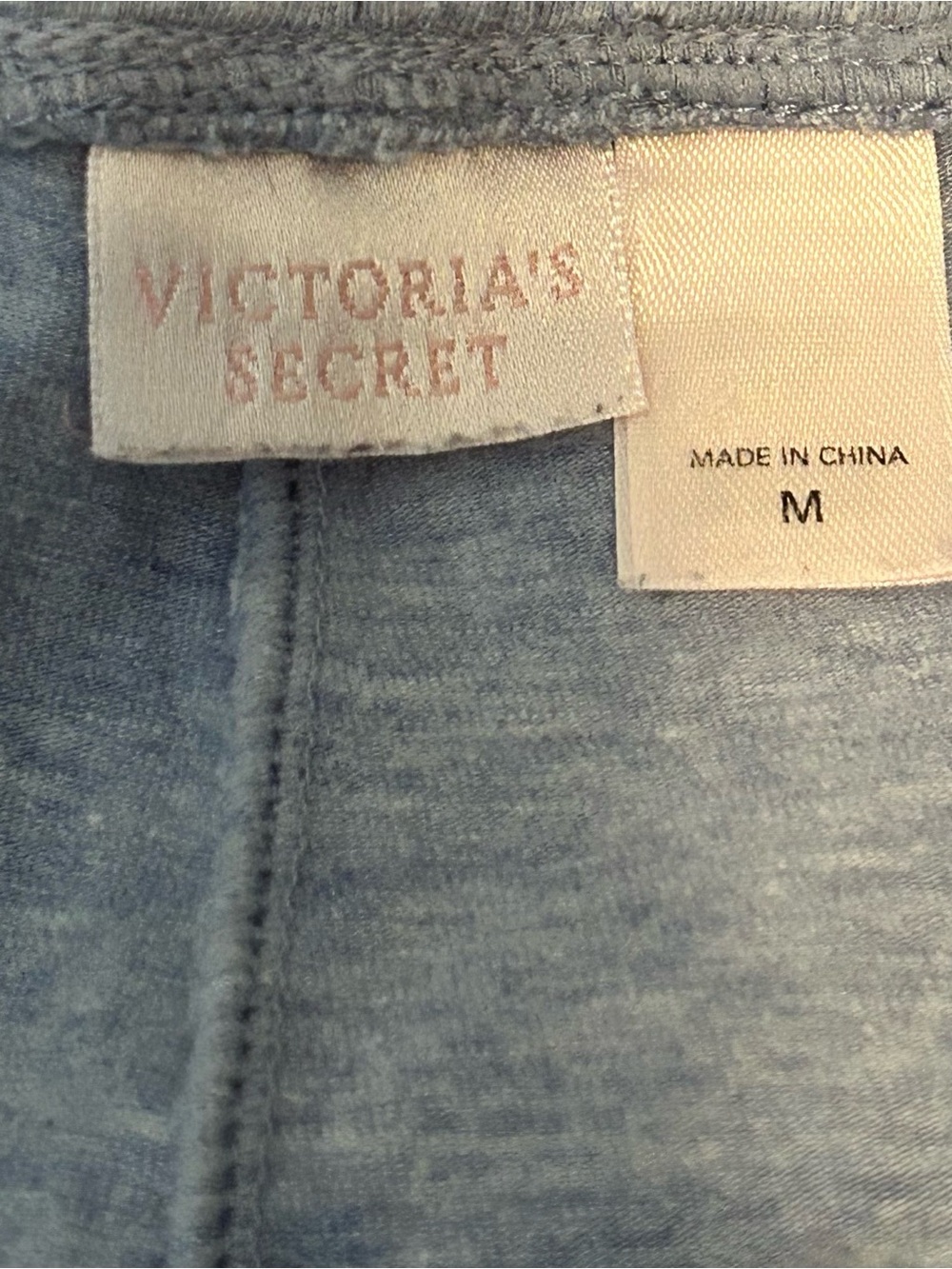 Victoria's Secret PINK White Rib Tank with Light Blue Lounge Pants - Picture 5 of 11